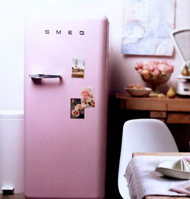 nevera smeg rosa