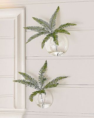 jarrones de cristal para colgar de la pared