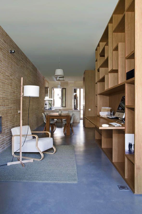 loft paredes ladrillo comedor lámpara tcm miguel mila