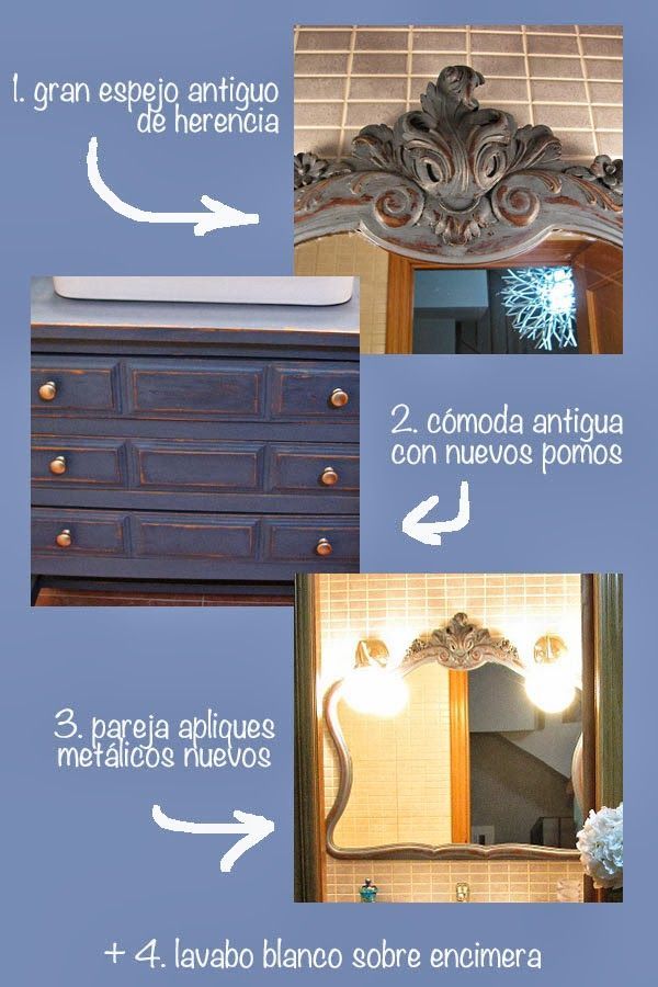 baño con cómoda antigua 2 mueble bajo lavabo