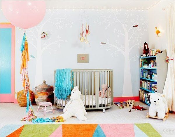 casa 2 jessica alba dormitorio rosa y azul habitación infantil