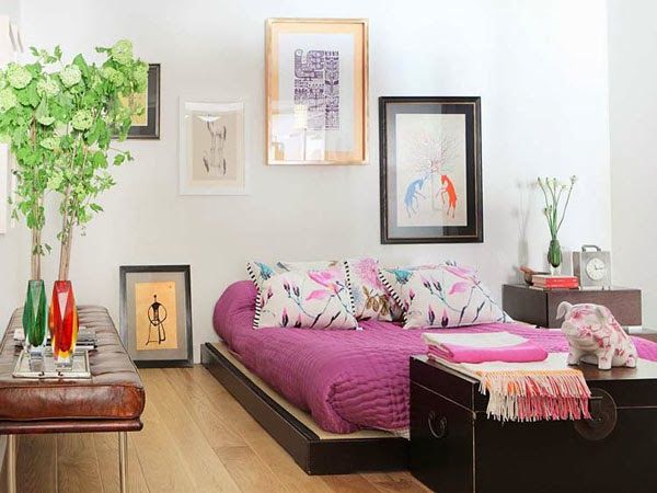 dormitorio cama baja tipo japonés baul