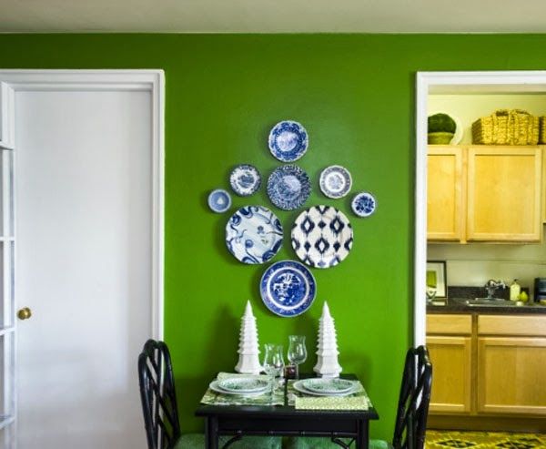 idea para colocar platos en la pared