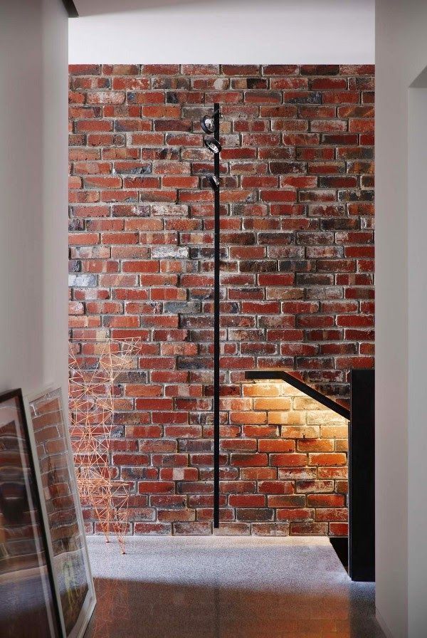idea para decorar con paredes de ladrillo visto