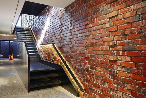 idea para decorar con paredes de ladrillo visto