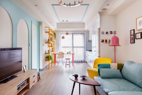 Un piso alegre, femenino y lleno de color · A joyful, feminine and ...