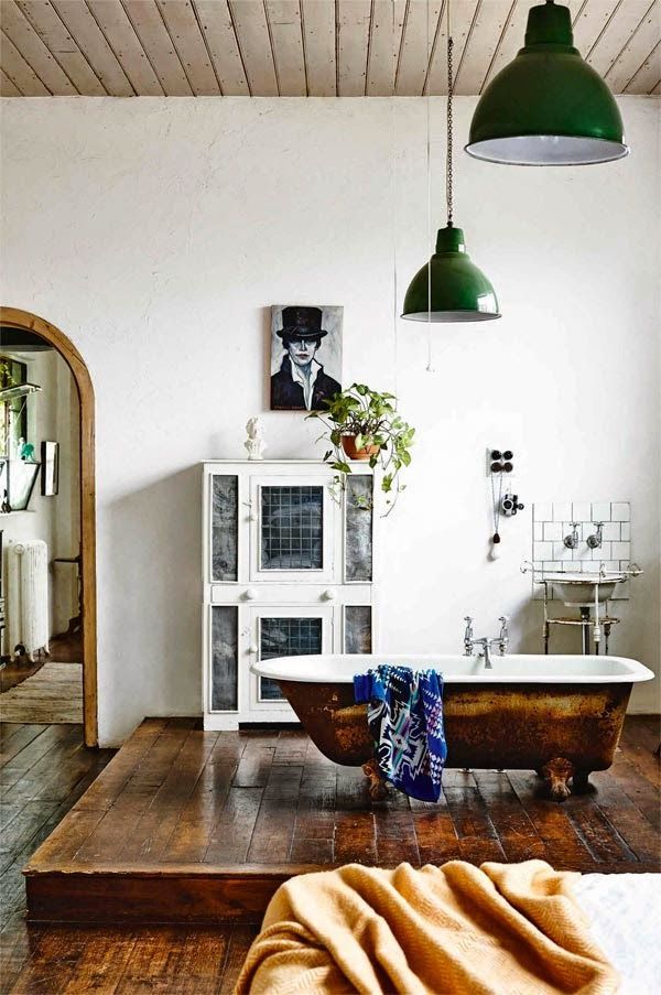 baño-en-altillo-de-madera-abierto-dormitorio-boho