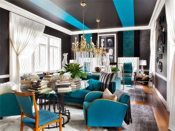 salo_n_decorado_en_negro_y_azul_techo_rayas