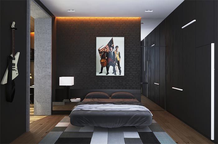 dormitorio-juvenil-decorado-en-negro