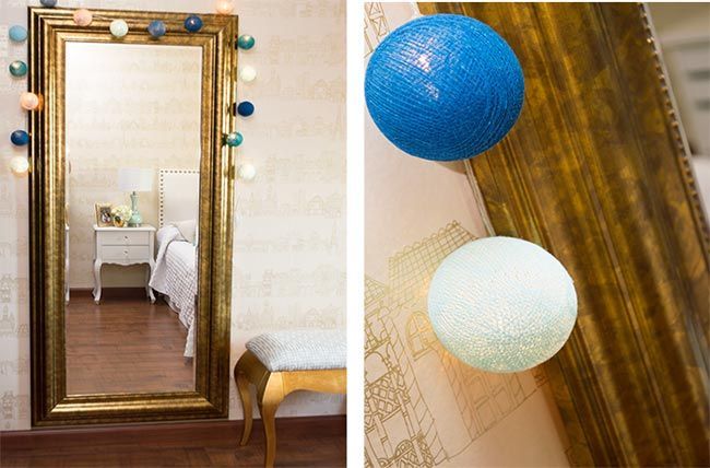dormitorio-para-adolescente-espejo-dorado-banco-dorado-papel-pintado-edificios-emblemáticos-harlequín-edyta-decoración
