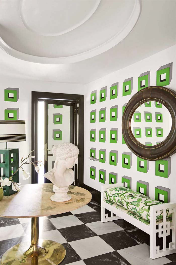salon-decorado-en-blanco-y-verde-lorenzo-castillo