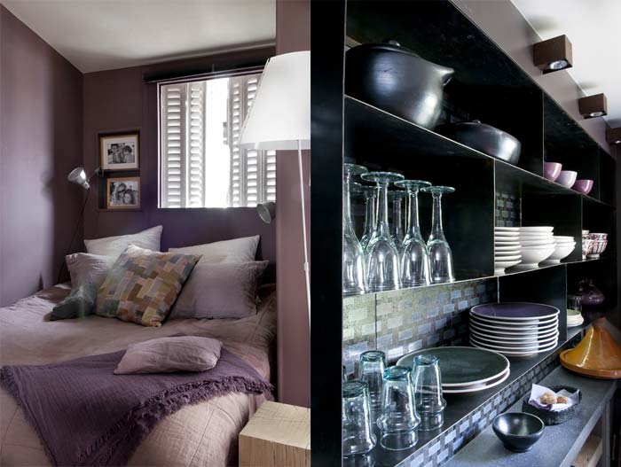 decoracion-tonos-violeta-dmesure-cocina-y-rincon-de-lectura