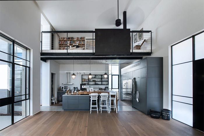 9-loft-cocina-moderna-gris-y-acero